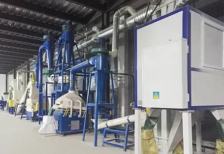 Circuit board crushing and recycling production line