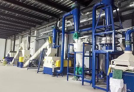 Circuit board crushing and recycling production line