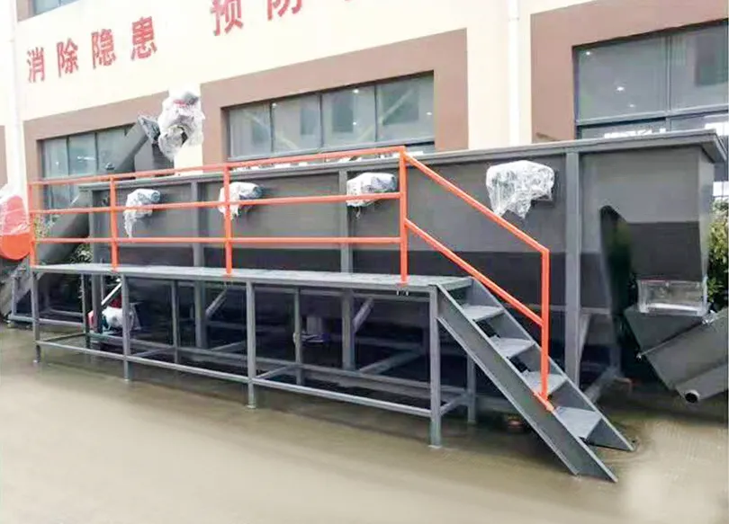 Scrap plastic cleaning line