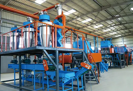 Tire broken recovery production line