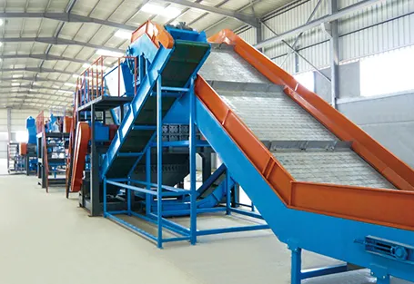 Tire broken recovery production line