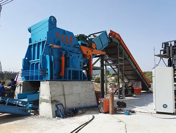 scrap steel crushing production line