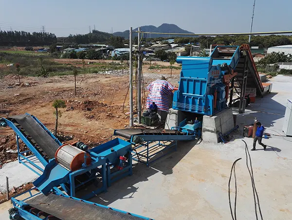 scrap steel crushing production line