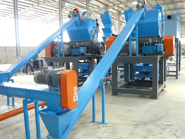 tire crushing production line