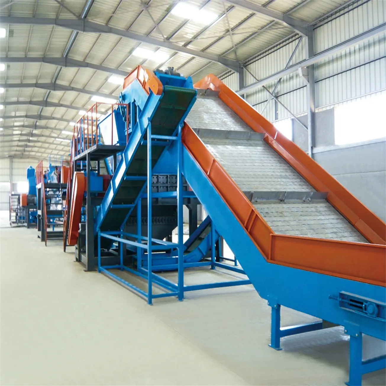 Tire broken recovery production line